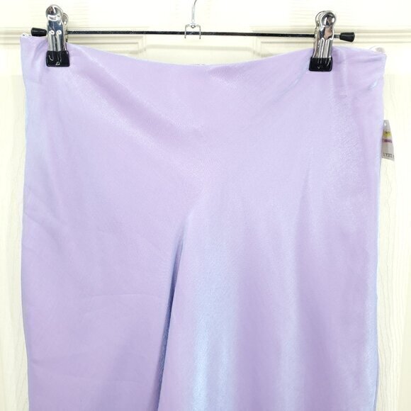 VTG Y2K Deadstock Masquerade Iridescent Maxi Skirt M Purple - Picture 4 of 13